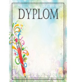 Dyplom konkurs plastyczny A1121