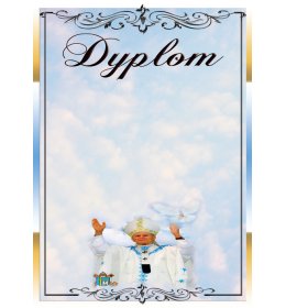 Dyplom papież A645