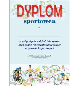 Dyplom sportowca A704