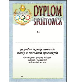 Dyplom sportowca A874
