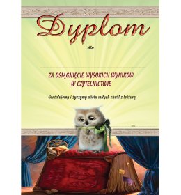 Dyplom za czytelnictwo A1097