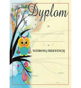 Dyplom za frekwencję A1106