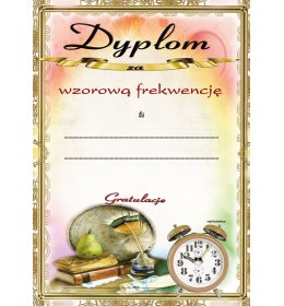 Dyplom za frekwencję A327