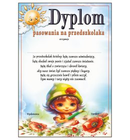 Dyplom pasowania na przedszkolaka B04