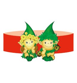 Opaska 10 zielone skrzaty