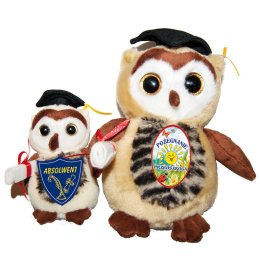 Sowa pręgowana średnia 15 cm ZW136