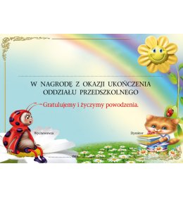 Dedykacja do nagrody książkowej J109