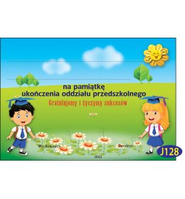 Dedykacja do nagrody książkowej J128
