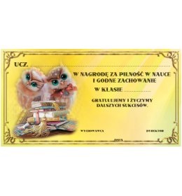 Dedykacja do nagrody książkowej J61