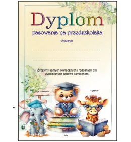 Dyplom pasowania na przedszkolaka B602