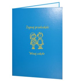 Dyplom ukończenia przedszkola L11 błekitny