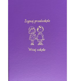Dyplom ukończenia przedszkola L11 fioletowy