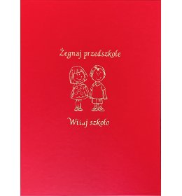 Dyplom ukończenia przedszkola L11 czerwony