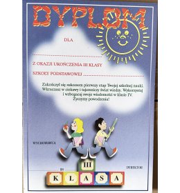 Dyplom ukończenia trzeciej klasy B42 OLD