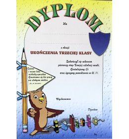 Dyplom ukończenia trzeciej klasy B06 OLD