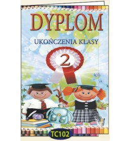 Teczka dyplom ukończenia 2 klasy TC102OLD