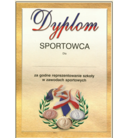 Dyplom sportowca A500 OLD