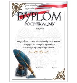 Dyplom pochwalny A778