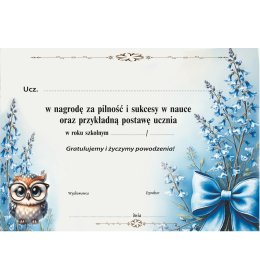 Dedykacja do nagród książkowych J235