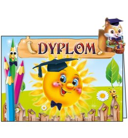 Dyplom ukończenia przedszkola C08P3 wiewiórka