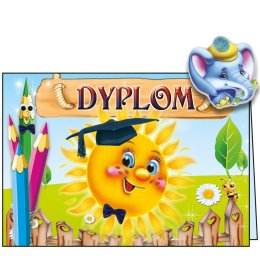 Dyplom ukończenia przedszkola C08P16 słonik