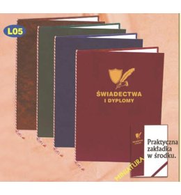 Etui skóropodobne  na świadectwa L05