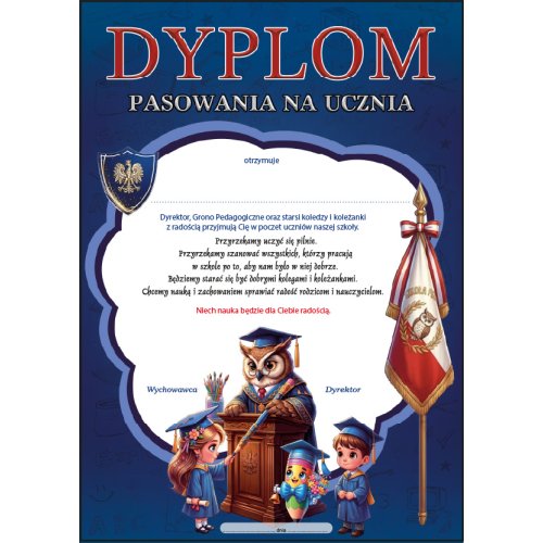 Dyplom pasowania na ucznia A18