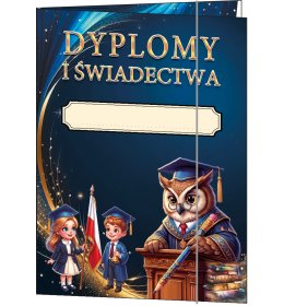 Teczka z gumką dyplomy i świadectwa TC50