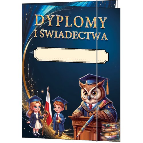 Teczka z gumką dyplomy i świadectwa TC50