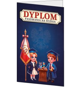 Dyplom mini teczka pasowania na ucznia TC939