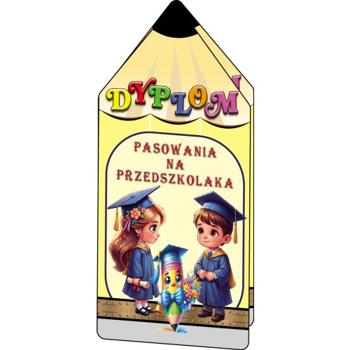 Dyplom pasowania na przedszkolaka C157