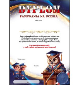 Dyplom pasowania na ucznia A25