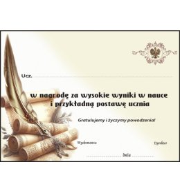 Dedykacja do nagród książkowych J233