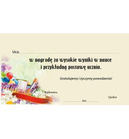 Dedykacja do nagrody książkowej J15