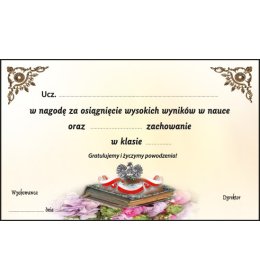 Dedykacja do nagrody książkowej J66