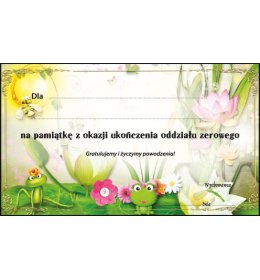 Dedykacja do nagrody książkowej J82