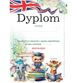 Dyplom angielski B58