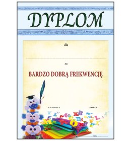 Dyplom bardzo dobra frekwencja A748