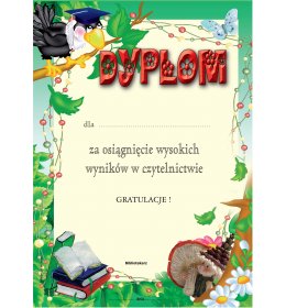 Dyplom czytelnictwo A709OLD