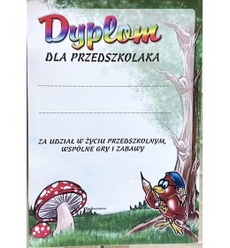 Dyplom dla przedszkolaka A606OLD