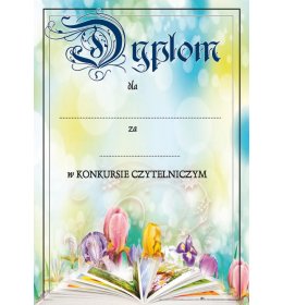 Dyplom konkurs czytelniczy A1158