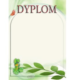 Dyplom konkurs ekologiczne A665OLD