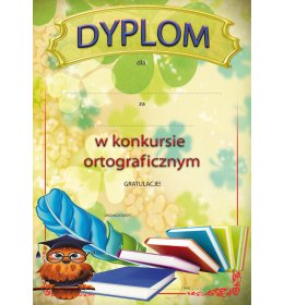 Dyplom  konkurs ortograficzny A991