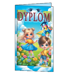 Dyplom mini teczka pasowania na przedszkolaka TC06