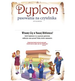 Dyplom pasowania na czytelnika B853