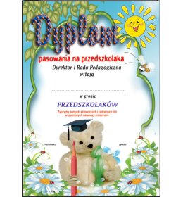 Dyplom pasowania na przedszkolaka B22