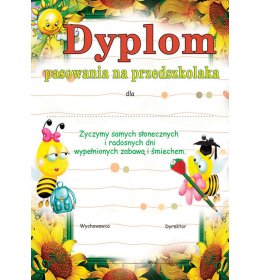 Dyplom pasowania na przedszkolaka B411