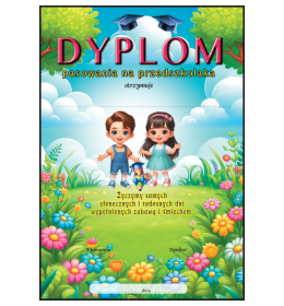 Dyplom pasowania na przedszkolaka B11