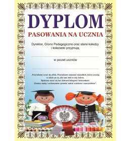 Dyplom pasowania na ucznia A986