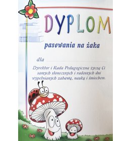 Dyplom pasowania na żaka B315OLD